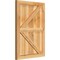 Ekena Millwork Framed Board-n-Batten Shutters w/Z-Bar, Rough Sawn Western Red Cedar, 21 1/2W x 30H, PR RBF06Z21X030RWR - alternate 4
